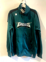 PHILADELPHIA EAGLES ADULT SMALL FULL ZIP TRACK JACKET NEW &amp; OFFICIALLY L... - £30.89 GBP