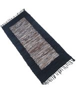 Premium Leather Fireplace Hearth Rug - Durable &amp; Fireproof Floor Mat Lea... - €137,94 EUR