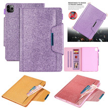 shine Leather wallet FLIP MAGNETIC BACK cover Case for Apple iPad models - $98.18