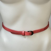 Belt Women’s Size 6 Pink Faux Patent Leather Skinny Width Dress Belt - £12.22 GBP