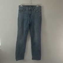 Simply Vera Vera Wang Women&#39;s Mid Rise Straight Leg Blue Jeans Size 8 - $14.80