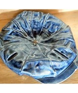 Vintage Ceramic Ashtray John Lennon Style Newsboy Blue Denim Trinket Hol... - $31.49