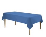 Blue Disposable Plastic Tablecloth For Rectangle Tables (12 Pack) Premiu... - $39.99