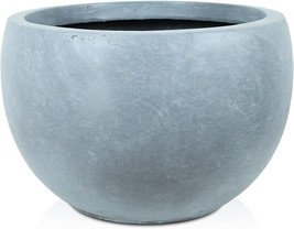Kante Outdoor/Indoor Large Planters Pots With Drainage Hole For, Slate Gray - £65.53 GBP