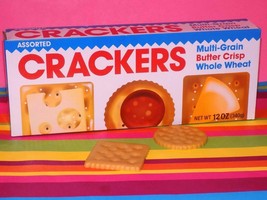 New! Kids Play Food Assortd Crackers Box Set Melissa &amp; Doug Fake Food stage prop - £12.04 GBP