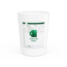 Funny Ceramic Shot Glass - Perfect Gift for Spreadsheet Lovers, Office P... - $9.99