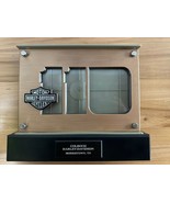 HARLEY-DAVIDSON 110TH ANNIVERSARY LIGHTED DOUBLE SIDED LED PICTURE FRAME - £19.50 GBP