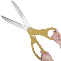 25&quot; Gold Scissors For Grand Opening  Large Heavy Duty Scissors 25 Inch G... - £59.44 GBP