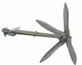 SEAFIT G8008-MKII Folding Grapnel Anchor 6.5 LB. Galvanized - £36.00 GBP