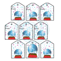 Christmas Tags 98-T-Digital Clipart-Gift Tag-Gift Card-Clipart-Scrapbook. - $1.99