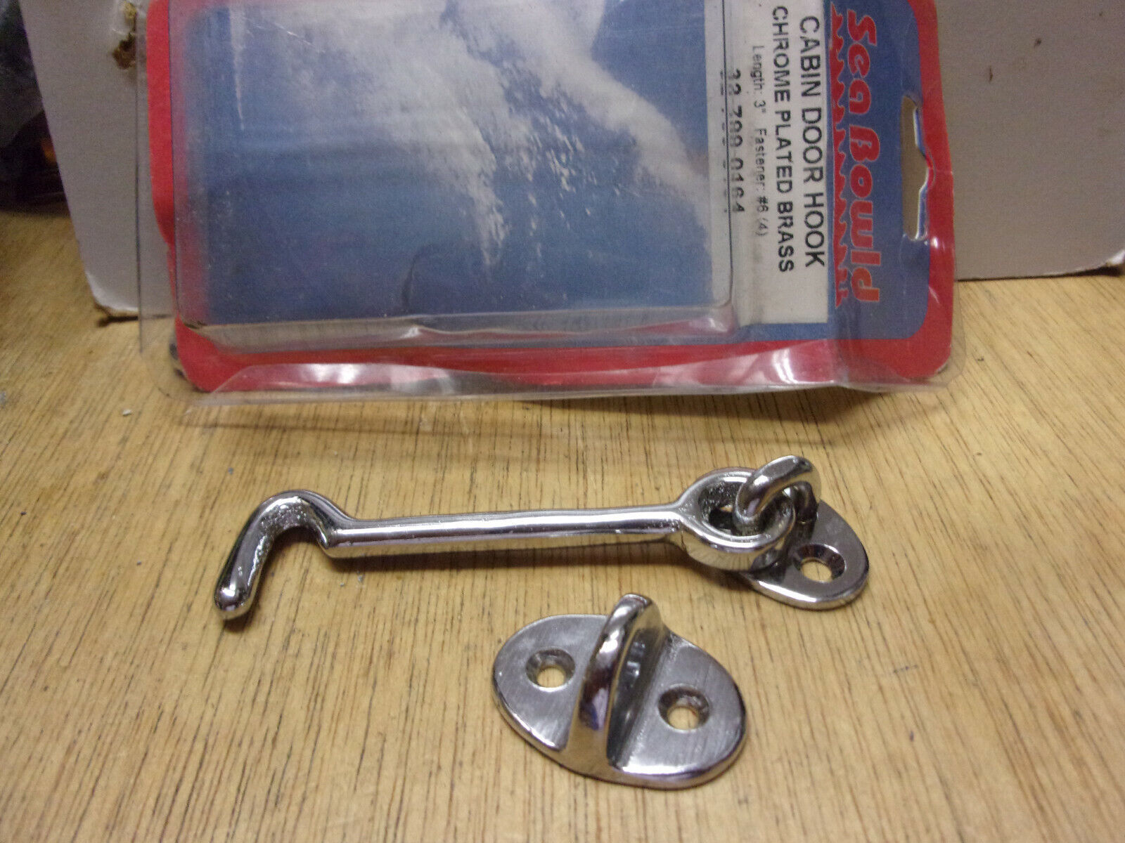 Sea Bowld Marine Chrome over bronze Brass Door Hook &amp; Eye 3&quot; Boat Locker... - $21.73