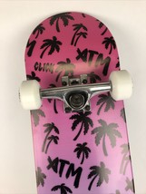 ATM Click Skateboard Complete 7.75&quot; Neon Beach w Black Smith Trucks 52mm... - $89.99