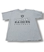 Oakland Raiders Shirt Size Large 14/16 Kids NFL Apparel Football Graphic... - £19.37 GBP