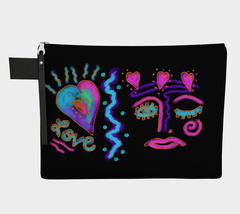 Graffiti Abstract Art Canvas Wristlet Clutch Bag Purse Handbag Accessory Pouch - £36.05 GBP