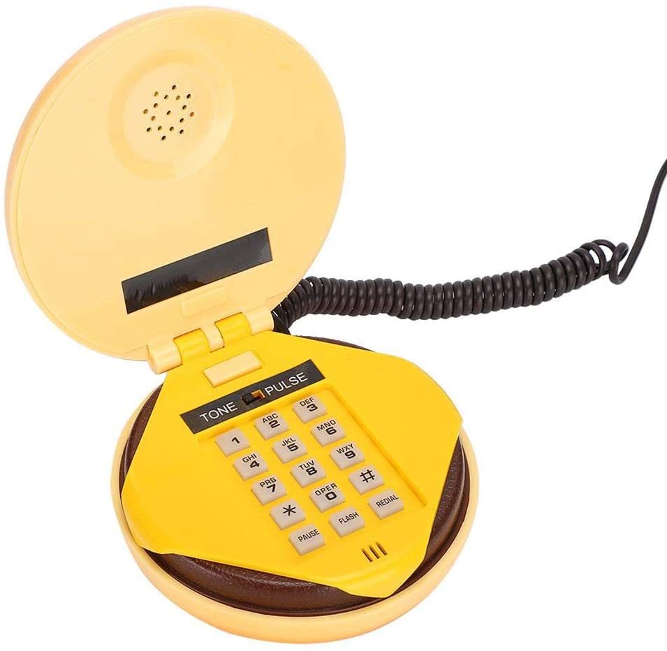Landline Phone, Hamburger Cheeseburger Burger Phone Telephone Cute Telep... - $38.92