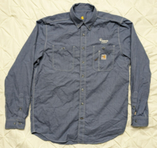 Carhartt FR Shirt Men&#39;s Flame Resistant Denim Long Sleeve 104138 Large T... - $24.74