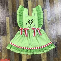 NEW Boutique Dr Seuss Grinch who stole Christmas Girls Sleeveless Ruffle Dress - $5.99+