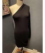 Moda International Victoria Secret One Shoulder Long Sleeve Dress Black ... - £22.01 GBP