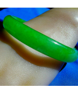 Earth mined Imperial Green color Jadeite Jade Deco Antique old Bangle Br... - $719,193.45 MXN