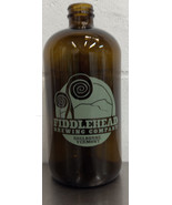 Fiddlehead Brewery 32oz Round Amber Beer Glass Growler - $34.64