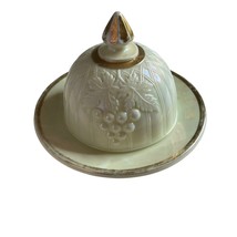 Northwood - Grape &amp; Gothic Arches - Pearlized Covered Butter Dish - £76.30 GBP