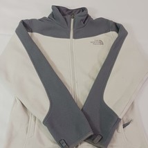 The North Face Full Zip Jacket Women's Size Small White/Gray Zip Pockets AUE3 image 13