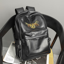 Personalized  Backpack Flow Embroidery Large Capacity Youth Backpack Student Sch - £44.04 GBP