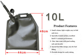 10 Liter Soft Jerry Can  Fuel Tank Diesel Storage Bag Fuel Oil Tank Bag - $78.00