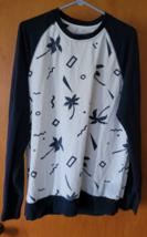 Unisex On The Byas Size XL Long Sleeve Pullover Lightweight Sweatshirt Palm Tree - £22.77 GBP