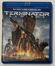 Terminator Genisys (Blu-ray &amp; DVD 2-Disc Set) Arnold Schwarzenegger Jai Courtney - £5.46 GBP