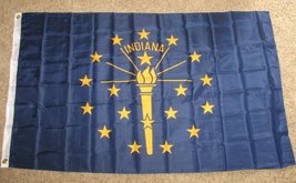 Indiana State Flag 3&#39;x5&#39; USA Banner - £3.90 GBP
