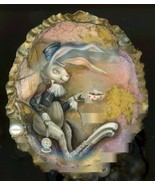 Hand Painted One Of A Kind Russian Lacquer Box "Cheshire Rabbit" By Shen... - €838,30 EUR Hand Painted One Of A Kind Russian Lacquer Box "Cheshire Rabbit" By Shen... - €838,30 EUR