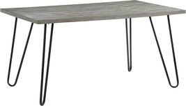 Lexicon Loupe Dining Table, Light Gray/Black - £129.06 GBP
