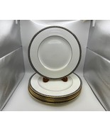 Set of 6 Wedgwood Bone China ULANDER BLACK Dinner Plates - €208,08 EUR