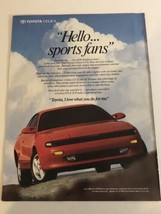 1990 Toyota Celica Vintage Print Ad Advertisement pa11 - £5.20 GBP