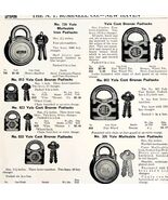1922 N.T. Bushnell Yale Padlocks Keys Advertisement Catalogue Hardware D... - $727.72 MXN