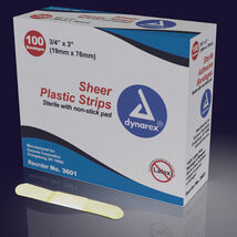 Adhesive Bandages  Sheer 3/4 x3  Sterile Bx/100 - $8.48