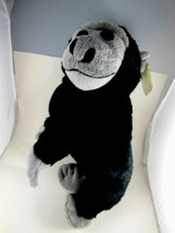 Gorilla 16" silky soft grey face black body Mint with tags The petting zoo - £11.09 GBP