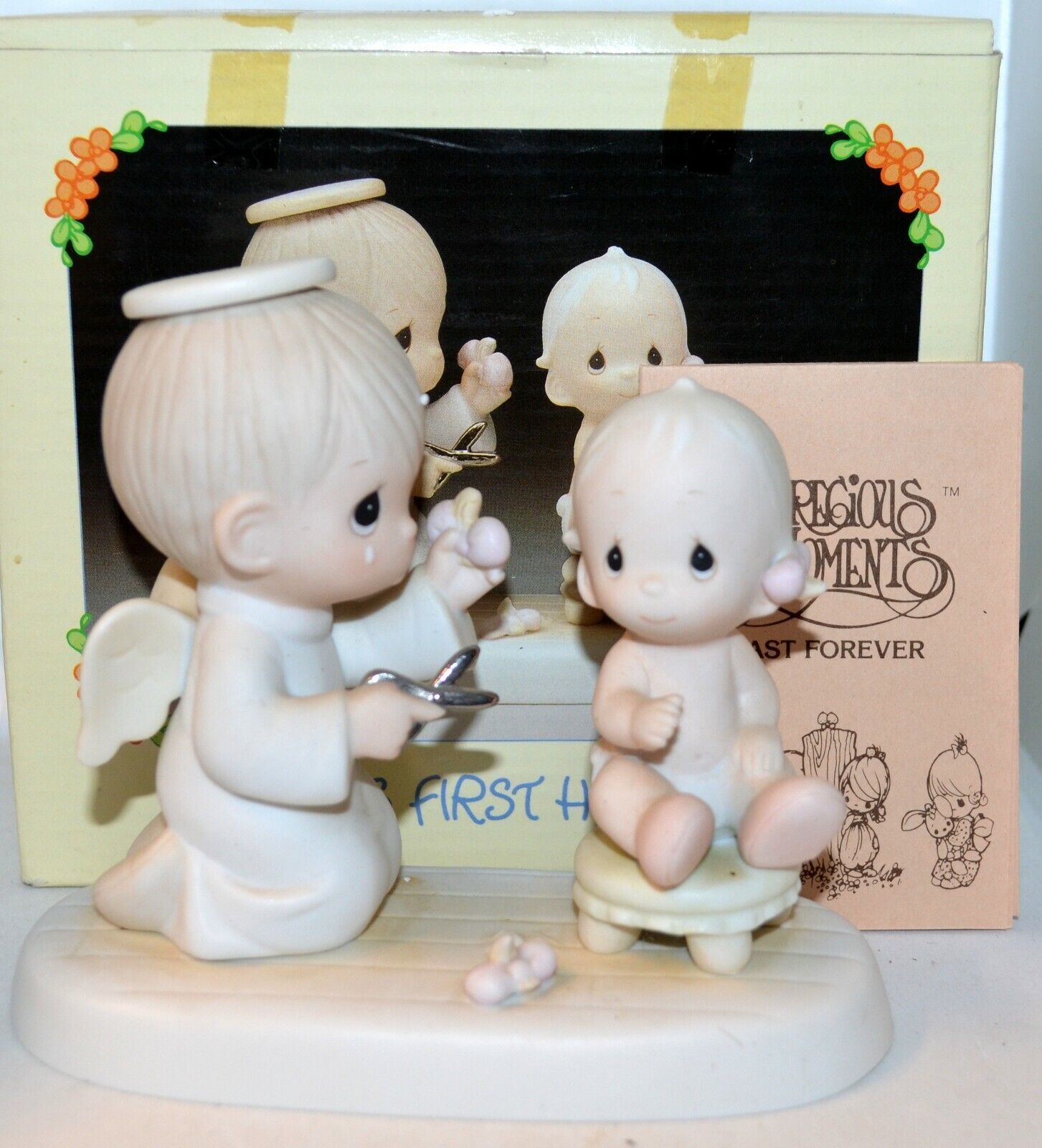 Precious Moments 12211 Baby's First Haircut 1984 - £11.20 GBP