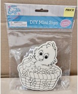 Wood Decor Craft Ornaments 4&quot; x 5&quot; DIY Easter Chic &amp; 3 Markers &amp; String ... - $3.41 CAD