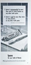 1948 Ipana For Your Smile Of Beauty Tooth Paste - Tooth Brush Vintage Print Ad - $10.26