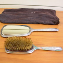 Antique Edwardian R. Blackington Sterling Silver Hairbrush Hand Mirror Vanity Se - £300.45 GBP