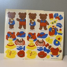 Vintage Hallmark 1984 Dress Up Bears Sticker Sheets - £9.56 GBP