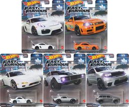 Hot Wheels Fast and Furious February 2023 Sold Individually Set of 5 (1 Each) - £59.32 GBP