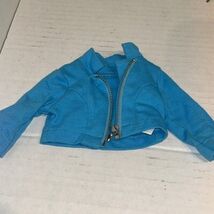 American Girl Truly Me Meet Outfit Zip Jacket Blue Moto Cropped B3 - $11.83
