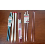Lot of 5 sets Vintage 14&quot; Bates Boye Ezy knit Jumbo Knitting needles sin... - $15.52 CAD