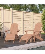 vidaXL Garden Chair Brown HDPE (High Density Polyethylene) Large - $935.17 CAD