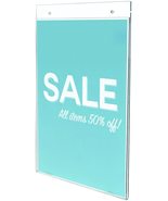 Deflect-O Classic Wall Mount Sign Holder, 8.5&quot; x 11&quot; (68201), 079916682013  - $41.85 MXN