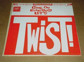 Steven Garrick Party Twisters Let&#39;s Twist Record Album Vinyl Golden Tone STEREO - £10.35 GBP