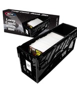 1 BCW Black Plastic Long Comic Book Bin - $1,206.13 MXN